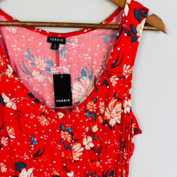 Torrid Button Down Fit and Flare Top NWT Size 0X - Picture 5 of 6